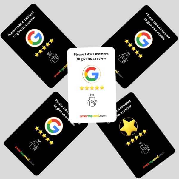 5 Pack of Google Review SmarTapCard